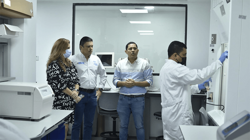 Inauguran el centro de Investigaciones en Ciencias de la Vida (CICV) de la Universidad Simón Bolívar, que cuenta con el primer Laboratorio de Bioseguridad (BSL-3) de Barranquilla.