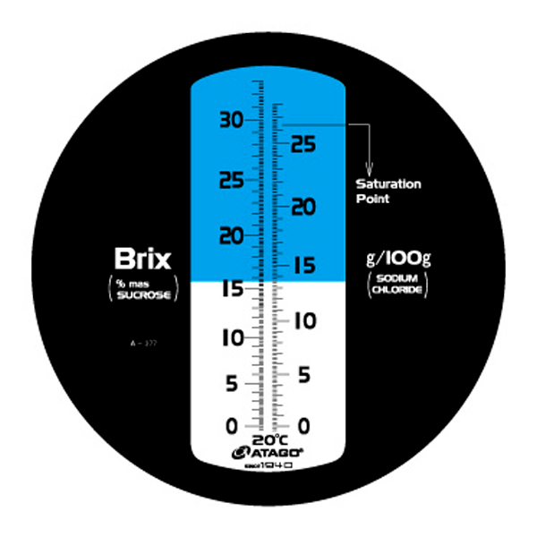 REFRACTÓMETRO DE BRIX Y SALINIDAD ATAGO - 2484 MASTER-BX S28M