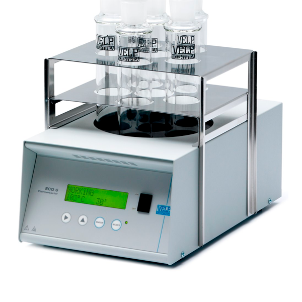 TERMORREACTOR DQO, ECO 6, 115-230V, 50-60Hz, TEMPERATURA AJUSTABLE HASTA 200 °C, VELP SCIENTIFICA - F10100120